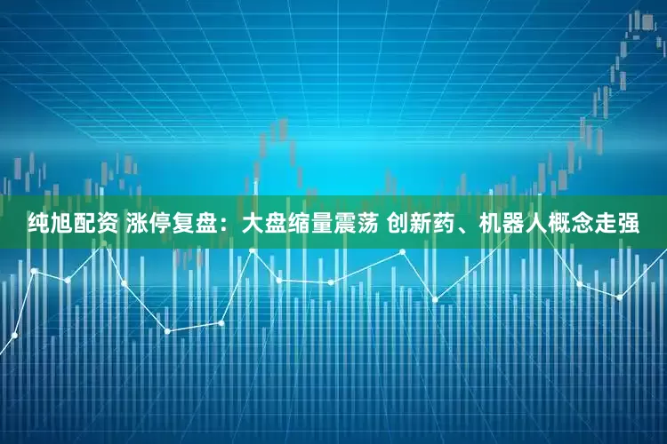 纯旭配资 涨停复盘：大盘缩量震荡 创新药、机器人概念走强