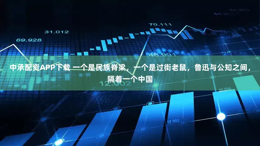 中承配资APP下载 一个是民族脊梁，一个是过街老鼠，鲁迅与公知之间，隔着一个中国
