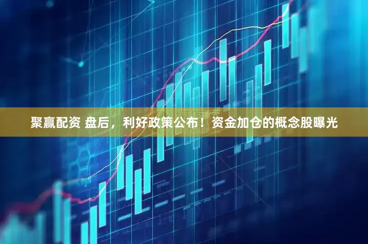 聚赢配资 盘后，利好政策公布！资金加仓的概念股曝光